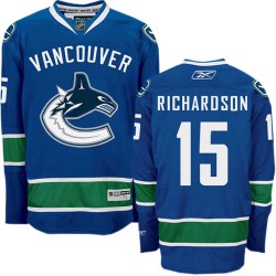 Brad Richardson Vancouver Canucks Reebok Premier Navy Blue Home Jersey