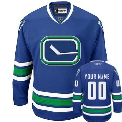Reebok Vancouver Canucks Women's Customized Authentic Royal Blue Third Jersey