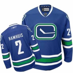 Dan Hamhuis Vancouver Canucks Reebok Authentic Royal Blue New Third Jersey