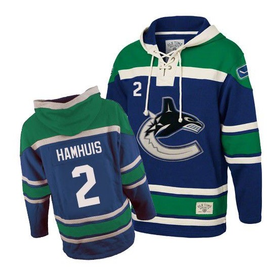 Dan Hamhuis Vancouver Canucks Premier Blue Old Time Hockey ...