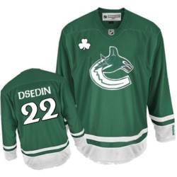 Daniel Sedin Vancouver Canucks Reebok Authentic Green St Patty's Day Jersey