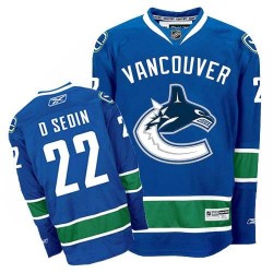 Daniel Sedin Vancouver Canucks Reebok Authentic Navy Blue Home Jersey