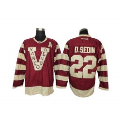 Daniel Sedin Vancouver Canucks Reebok Authentic Red Jersey