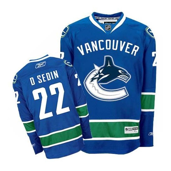 Youth Daniel Sedin Vancouver Canucks Reebok Authentic Navy Blue Home Jersey