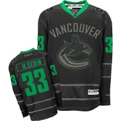 Henrik Sedin Vancouver Canucks Reebok Authentic Black Ice Jersey