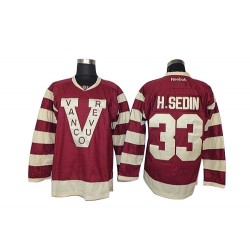 Henrik Sedin Vancouver Canucks Reebok Authentic Red Jersey