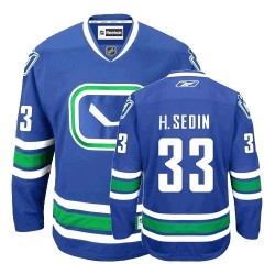 Henrik Sedin Vancouver Canucks Reebok Authentic Royal Blue New Third Jersey
