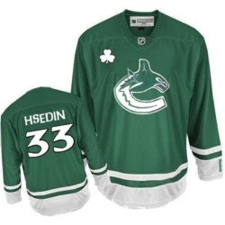 Youth Henrik Sedin Vancouver Canucks Reebok Authentic Green St Patty's Day Jersey