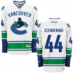 Adam Clendening Vancouver Canucks Reebok Premier White Away Jersey