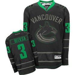 Kevin Bieksa Vancouver Canucks Reebok Authentic Black Ice Jersey