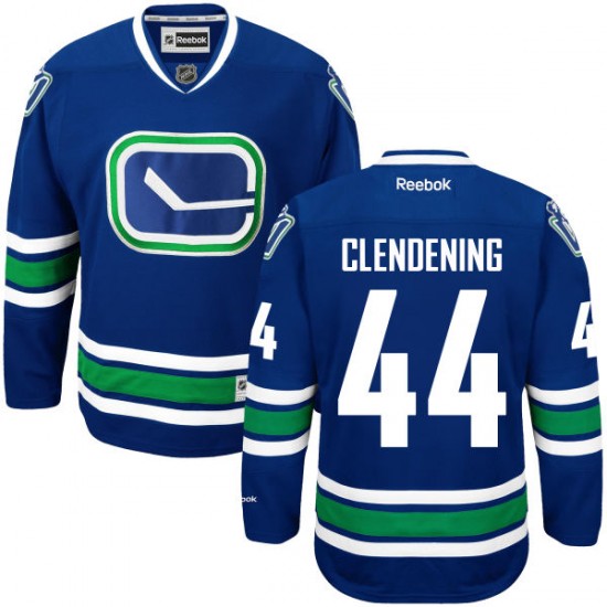 Adam Clendening Vancouver Canucks Reebok Premier Royal Blue Alternate Jersey