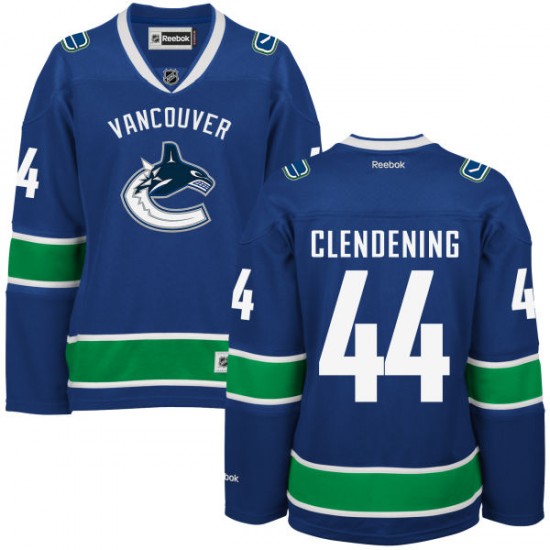 Women's Adam Clendening Vancouver Canucks Reebok Premier Royal Blue Home Jersey