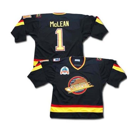 Vintage Minty Minty 80's / 90's Vancouver Canucks / Kirk McLean #1 / CCM Maska / Hockey Jersey / Made in Canada / Small