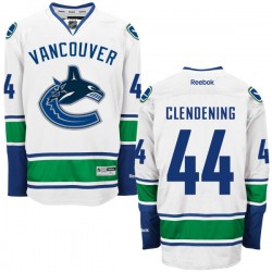 Adam Clendening Vancouver Canucks Reebok Authentic White Away Jersey