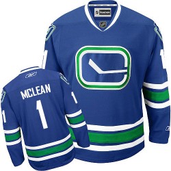 Kirk Mclean Vancouver Canucks Reebok Authentic Royal Blue New Third Jersey