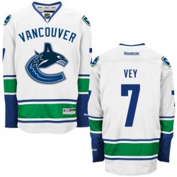 Linden Vey Vancouver Canucks Reebok Authentic White Away Jersey