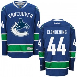 Adam Clendening Vancouver Canucks Reebok Authentic Royal Blue Home Jersey