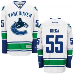 Alex Biega Vancouver Canucks Reebok Premier White Away Jersey