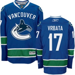 Radim Vrbata Vancouver Canucks Reebok Authentic Navy Blue Home Jersey