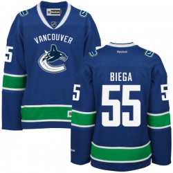 Women's Alex Biega Vancouver Canucks Reebok Premier Royal Blue Home Jersey