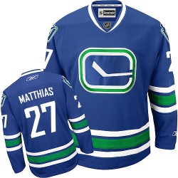 Shawn Matthias Vancouver Canucks Reebok Authentic Royal Blue New Third Jersey