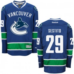 Tom Sestito Vancouver Canucks Reebok Authentic Royal Blue Home Jersey