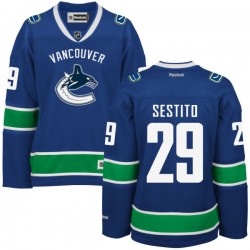 Women's Tom Sestito Vancouver Canucks Reebok Authentic Royal Blue Home Jersey