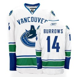 Alex Burrows Vancouver Canucks Reebok Authentic White Away Jersey