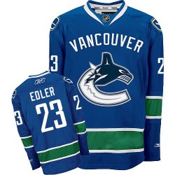 Alexander Edler Vancouver Canucks Reebok Authentic Navy Blue Home Jersey