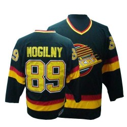 Alexander Mogilny Vancouver Canucks CCM Authentic Black Vintage Throwback Jersey