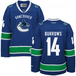 Women's Alexandre Burrows Vancouver Canucks Reebok Premier Royal Blue Home Jersey