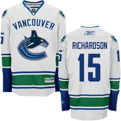 Brad Richardson Vancouver Canucks Reebok Authentic White Away Jersey