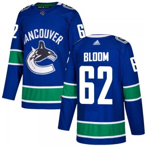 Josh Bloom Vancouver Canucks Adidas Authentic Blue Home Jersey