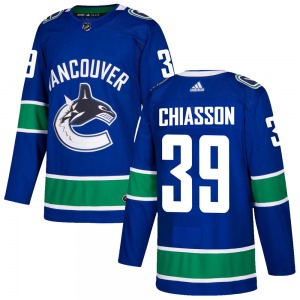 Alex Chiasson Vancouver Canucks Adidas Authentic Blue Home Jersey