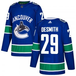 Casey DeSmith Vancouver Canucks Adidas Authentic Blue Home Jersey
