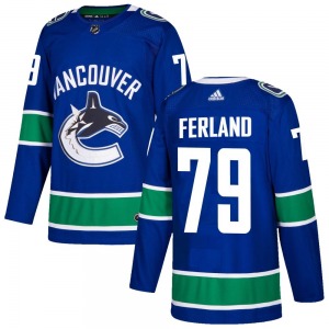 Micheal Ferland Vancouver Canucks Adidas Authentic Blue Home Jersey