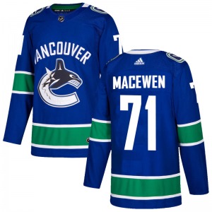 Zack MacEwen Vancouver Canucks Adidas Authentic Blue Home Jersey