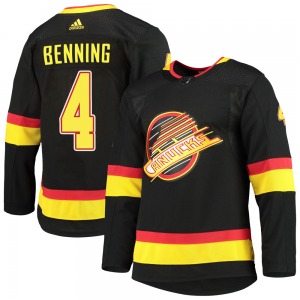 Jim Benning Vancouver Canucks Adidas Authentic Black Alternate Primegreen Pro Jersey