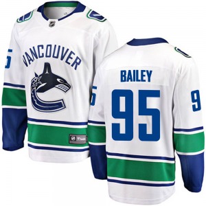 Justin Bailey Vancouver Canucks Fanatics Branded Breakaway White Away Jersey