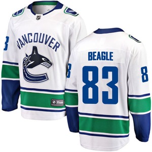 Jay Beagle Vancouver Canucks Fanatics Branded Breakaway White Away Jersey