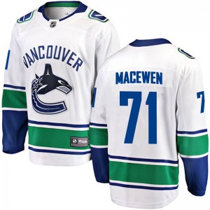 Zack MacEwen Vancouver Canucks Fanatics Branded Breakaway White Away Jersey