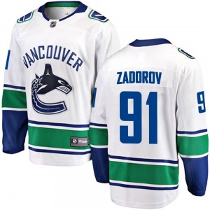 Nikita Zadorov Vancouver Canucks Fanatics Branded Breakaway White Away Jersey