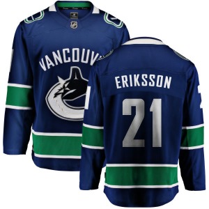 Youth Loui Eriksson Vancouver Canucks Fanatics Branded Breakaway Blue Home Jersey