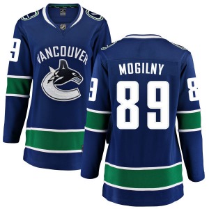 Women's Alexander Mogilny Vancouver Canucks Fanatics Branded Breakaway Blue Home Jersey