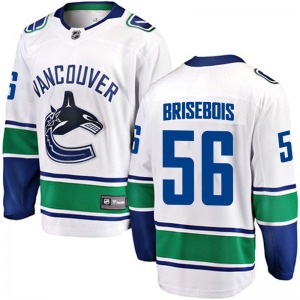 Youth Guillaume Brisebois Vancouver Canucks Fanatics Branded Breakaway White Away Jersey