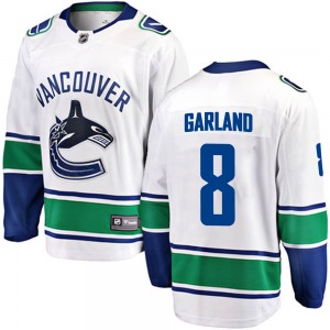 Youth Conor Garland Vancouver Canucks Fanatics Branded Breakaway White Away Jersey