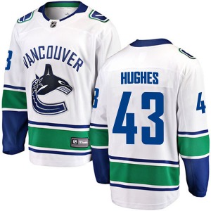 Youth Quinn Hughes Vancouver Canucks Fanatics Branded Breakaway White Away Jersey