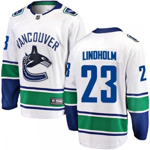 Youth Elias Lindholm Vancouver Canucks Fanatics Branded Breakaway White Away Jersey