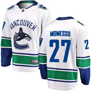 Youth Sergio Momesso Vancouver Canucks Fanatics Branded Breakaway White Away Jersey