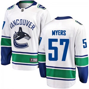 Youth Tyler Myers Vancouver Canucks Fanatics Branded Breakaway White Away Jersey
